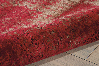 Nourison Home Karma  Red  Traditional