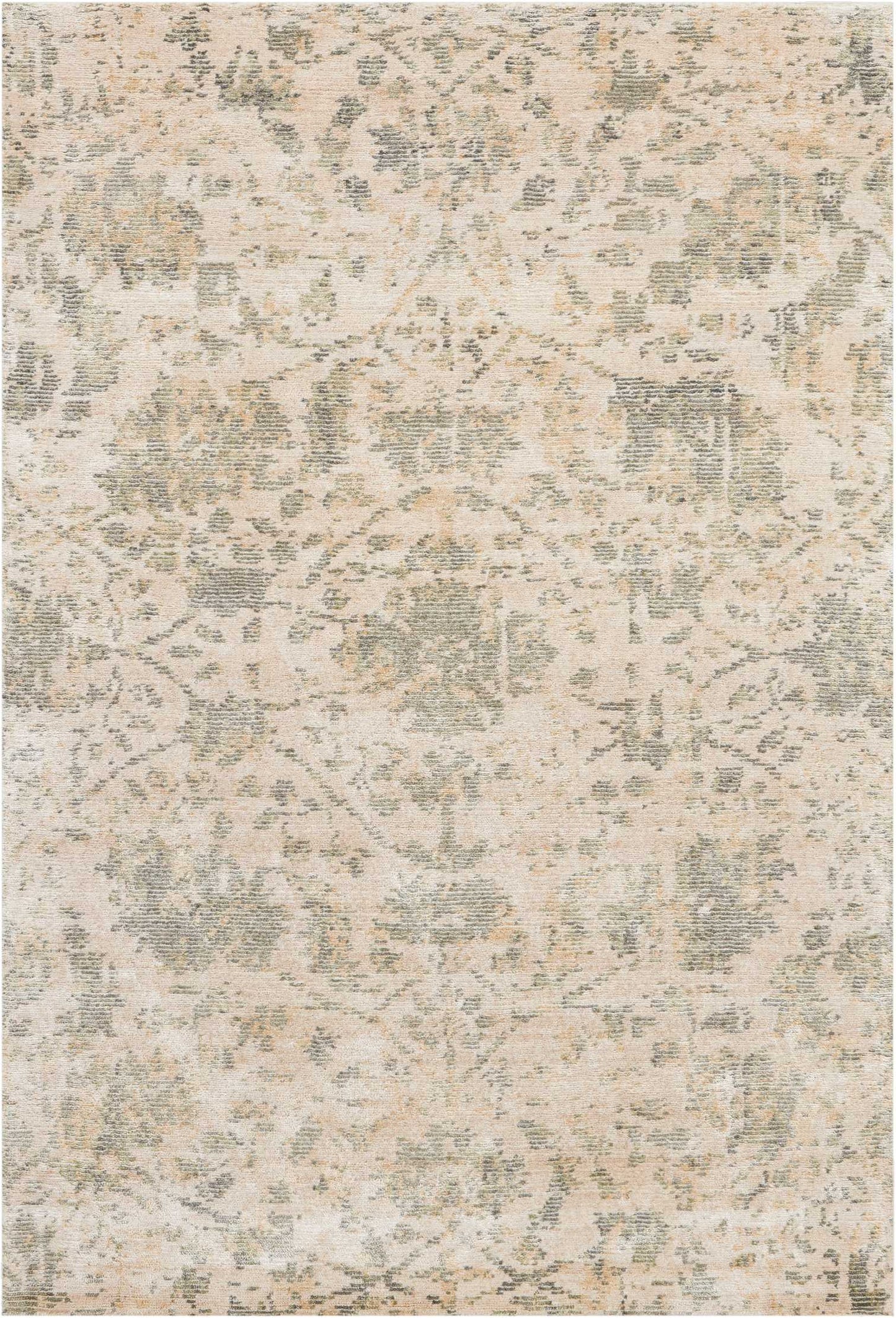 Nourison Home Lucent LCN05 Pearl Transitional Knotted Rug