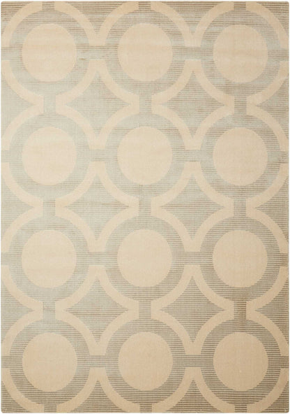 Nourison Home Luminance LUM01 Cream Grey Transitional Loomed Rug