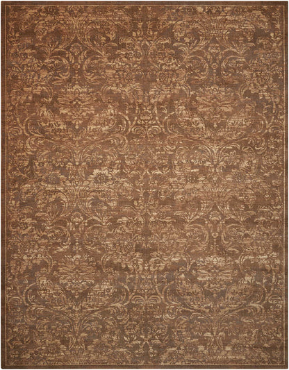 Nourison Home Silken Allure SLK19 Chocolate Traditional Loomed Rug