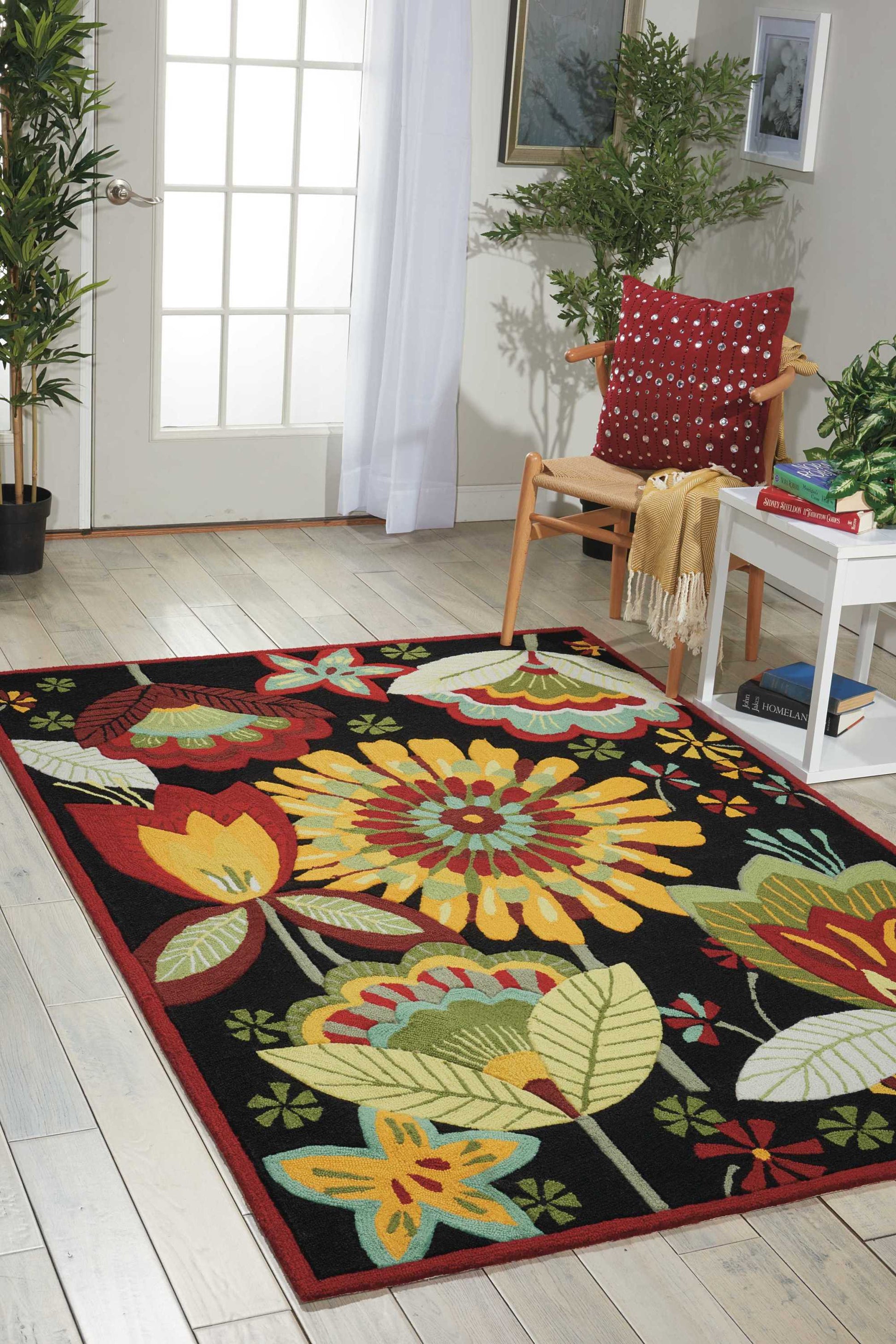 Nourison Home Fantasy  Black  Transitional
