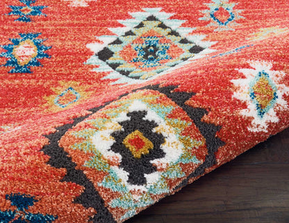 Nourison Home South Western  Red  Transitional