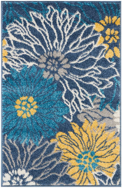 Nourison Home Passion PSN17 Blue Contemporary Power-loomed Rugs