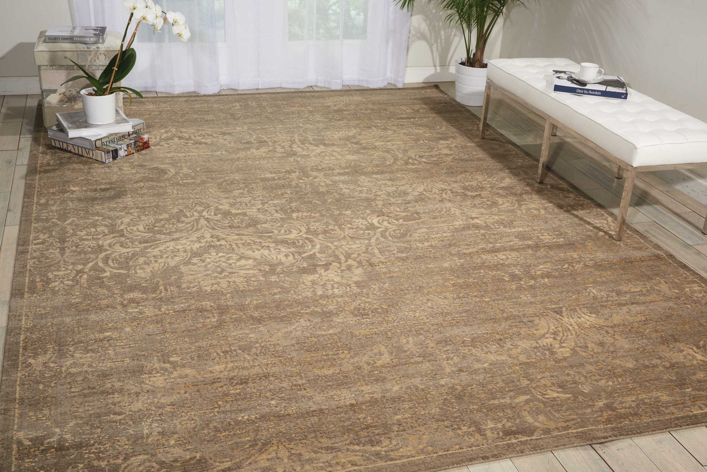 Nourison Home Silken Allure  Mushroom  Traditional