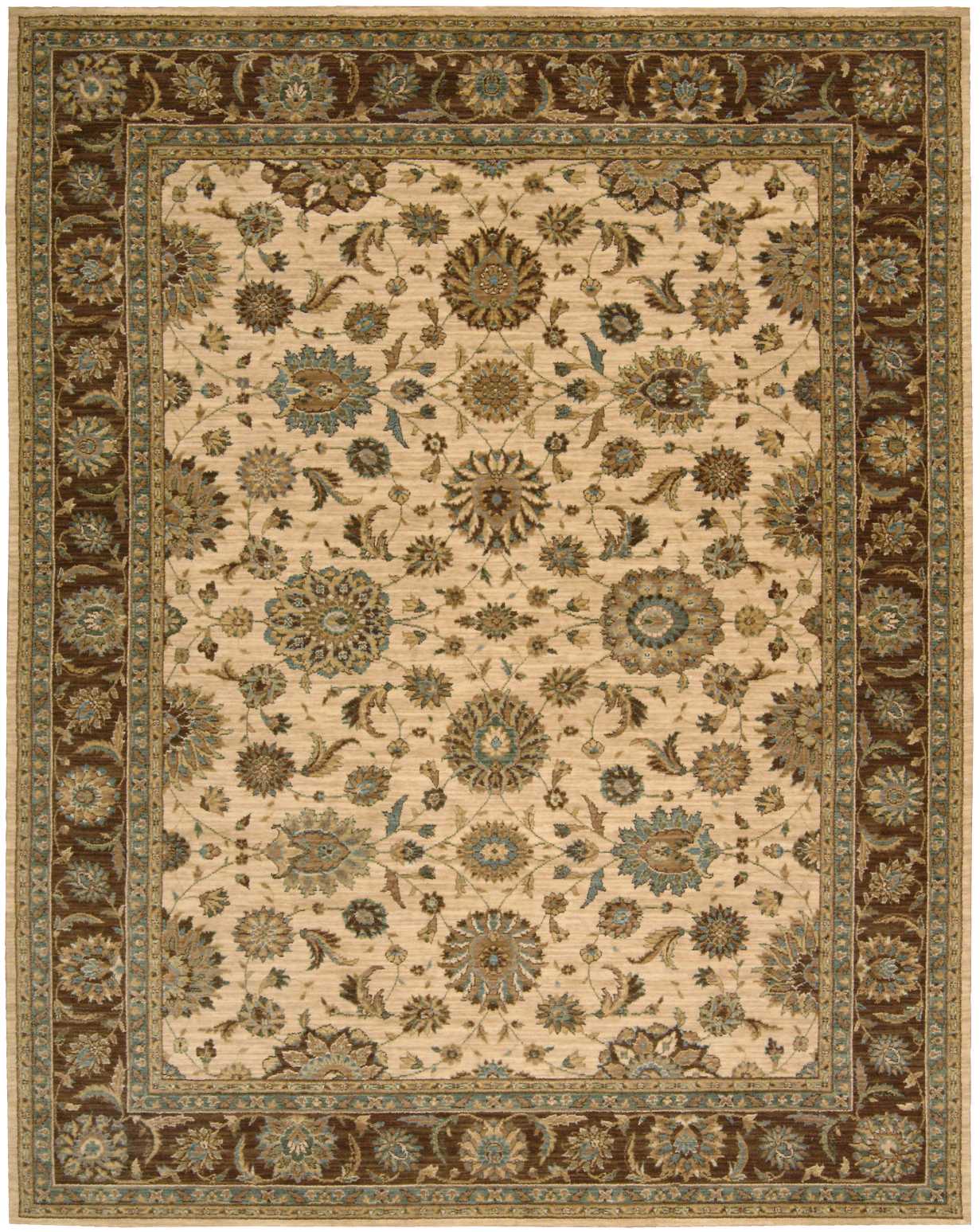 Nourison Home Living Treasures LI05 Beige Traditional Loom-woven Rug