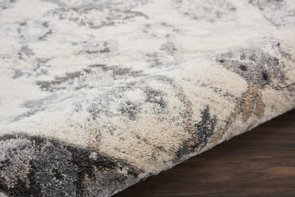 Nourison Home Fusion  Cream Grey  Traditional