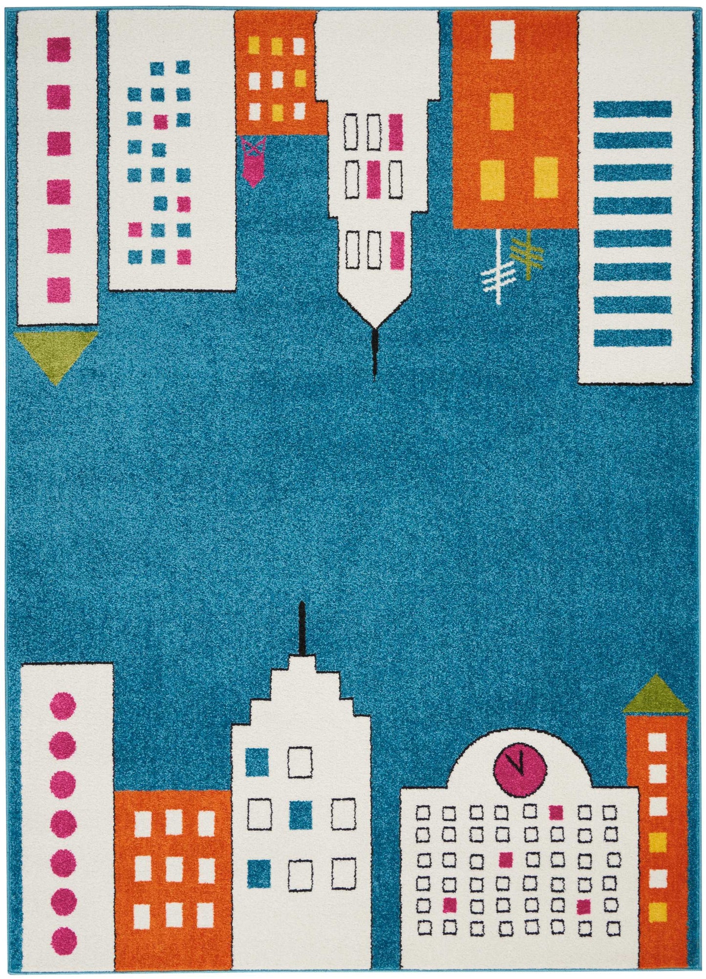 Nourison Home Miles  Blue  Contemporary