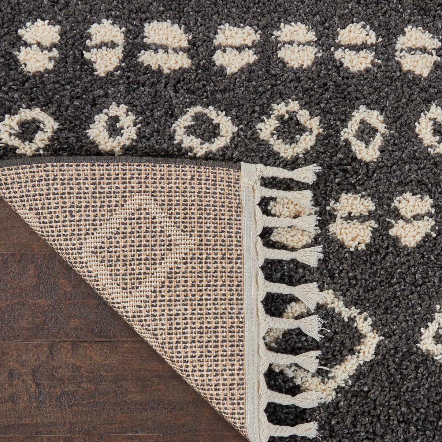 Nourison Home Moroccan Shag  Charcoal  Transitional