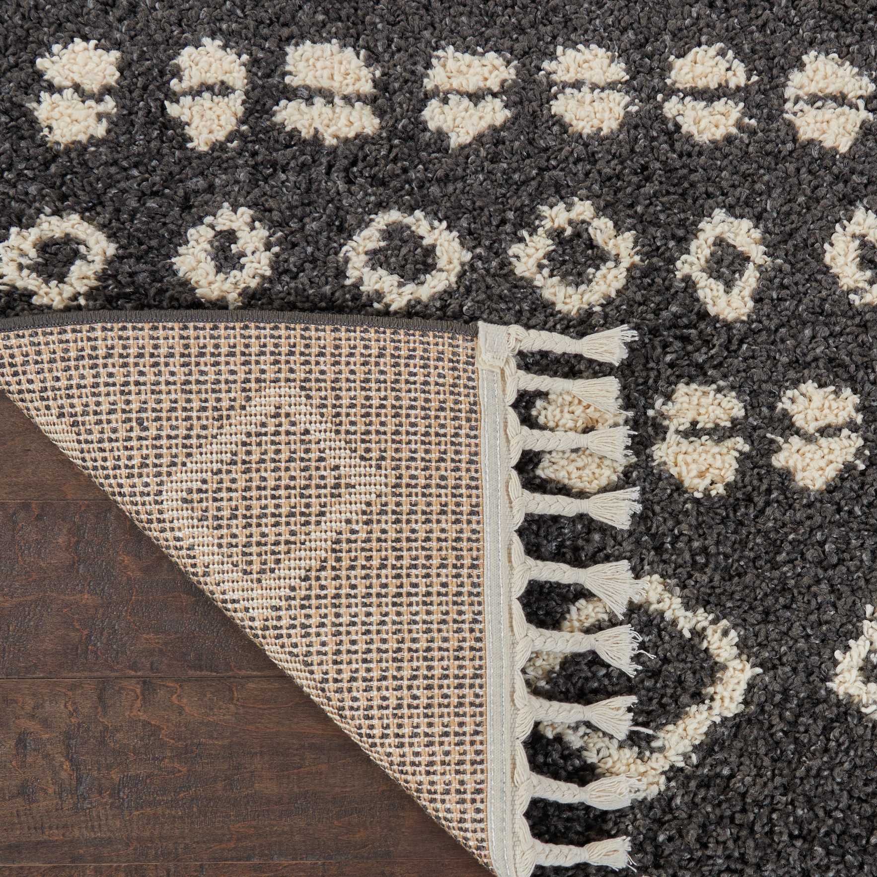 Nourison Home Moroccan Shag  Charcoal  Transitional