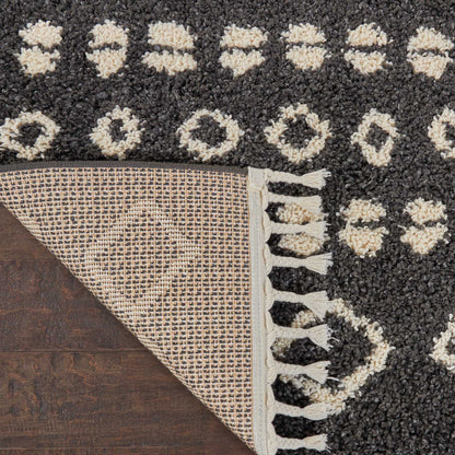 Nourison Home Moroccan Shag  Charcoal  Transitional