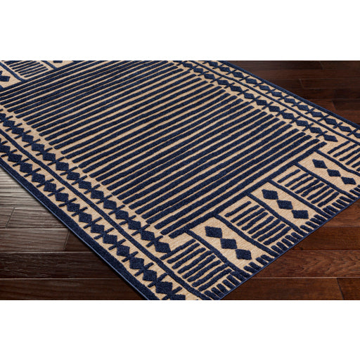 Surya Greenwich GWC-2333 Ink Blue Global  Rug