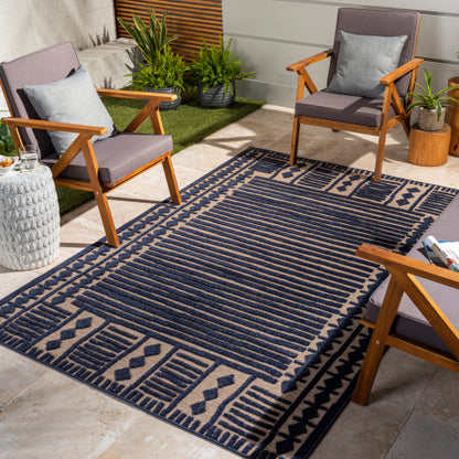 Surya Greenwich GWC-2333 Ink Blue Global  Rug