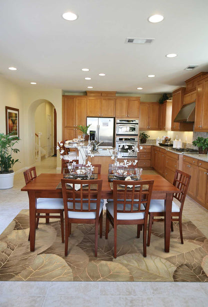 Nourison Home Tropics  Brown Green  Contemporary