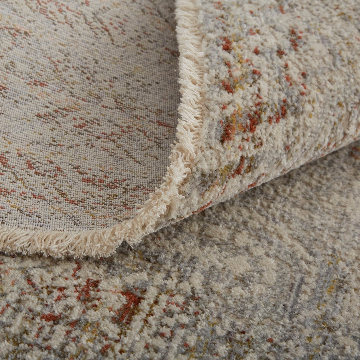 Feizy Kaia 39GKF Gray Rust Transitional/Casual/Vintage Machine Woven Rug - Rugs - Feizy - Atlanta Designer Rugs