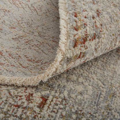 Feizy Kaia 39GKF Gray Rust Transitional/Casual/Vintage Machine Woven Rug - Rugs - Feizy - Atlanta Designer Rugs