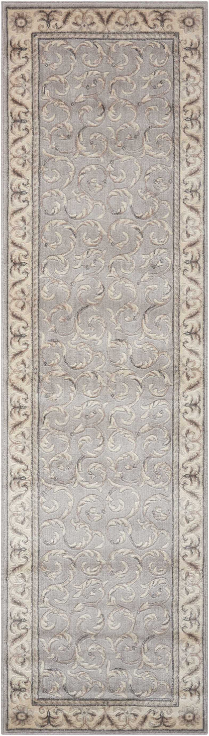 Nourison Home Somerset ST02 Silver Traditional Power-loomed Rug