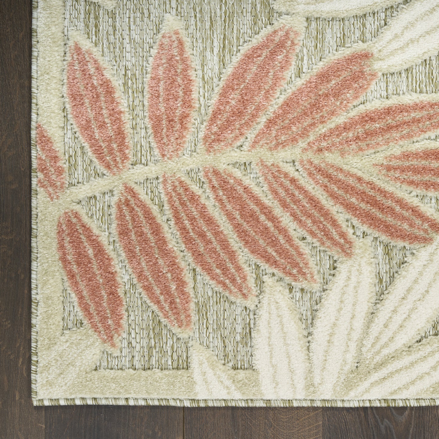 Nourison Home Aloha  Sage Rose  Contemporary