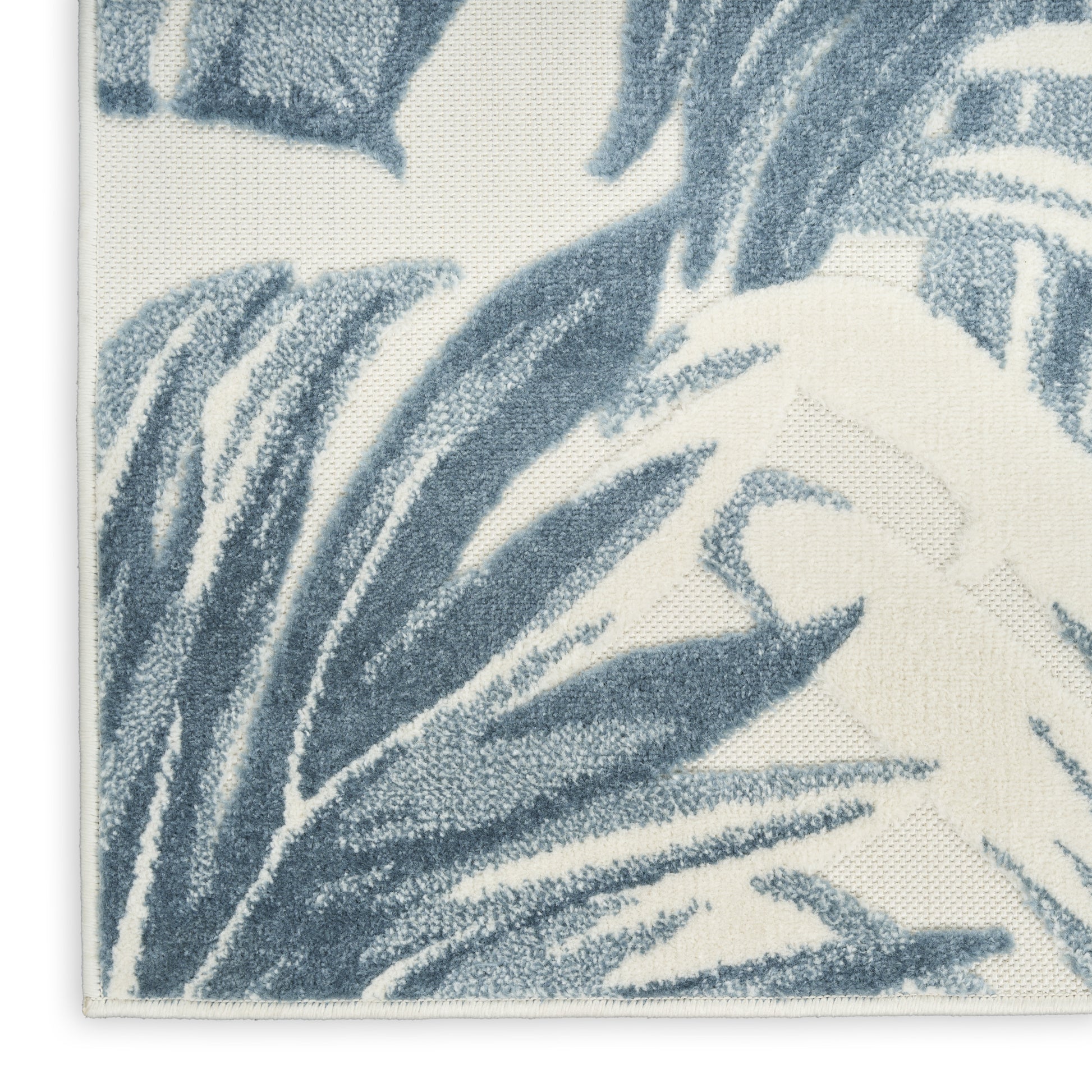 Nourison Home Aloha  Ivory Blue  Contemporary