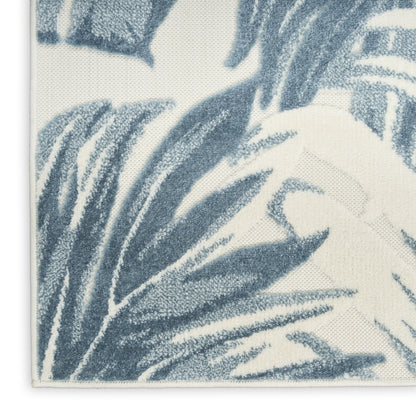 Nourison Home Aloha  Ivory Blue  Contemporary