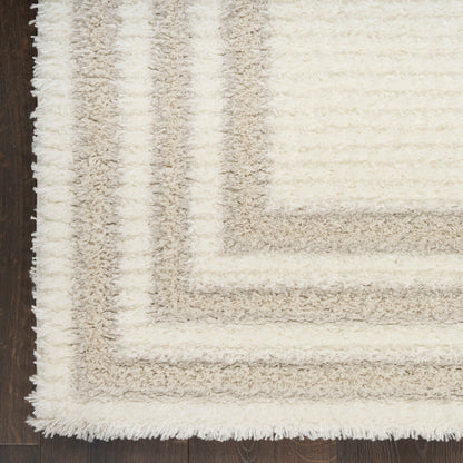 Nourison Home Pacific Shag  Ivory Beige  Contemporary