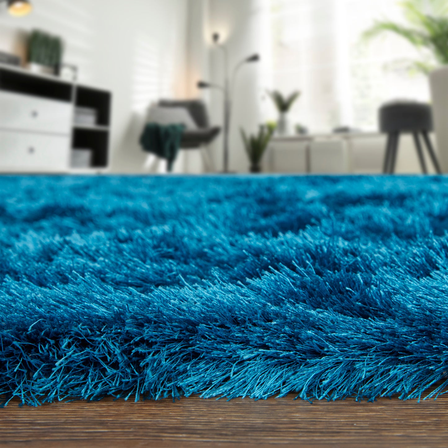 Feizy Indochine 4550F Peacock Modern/Luxury & Glam/Casual Hand Tufted Rug