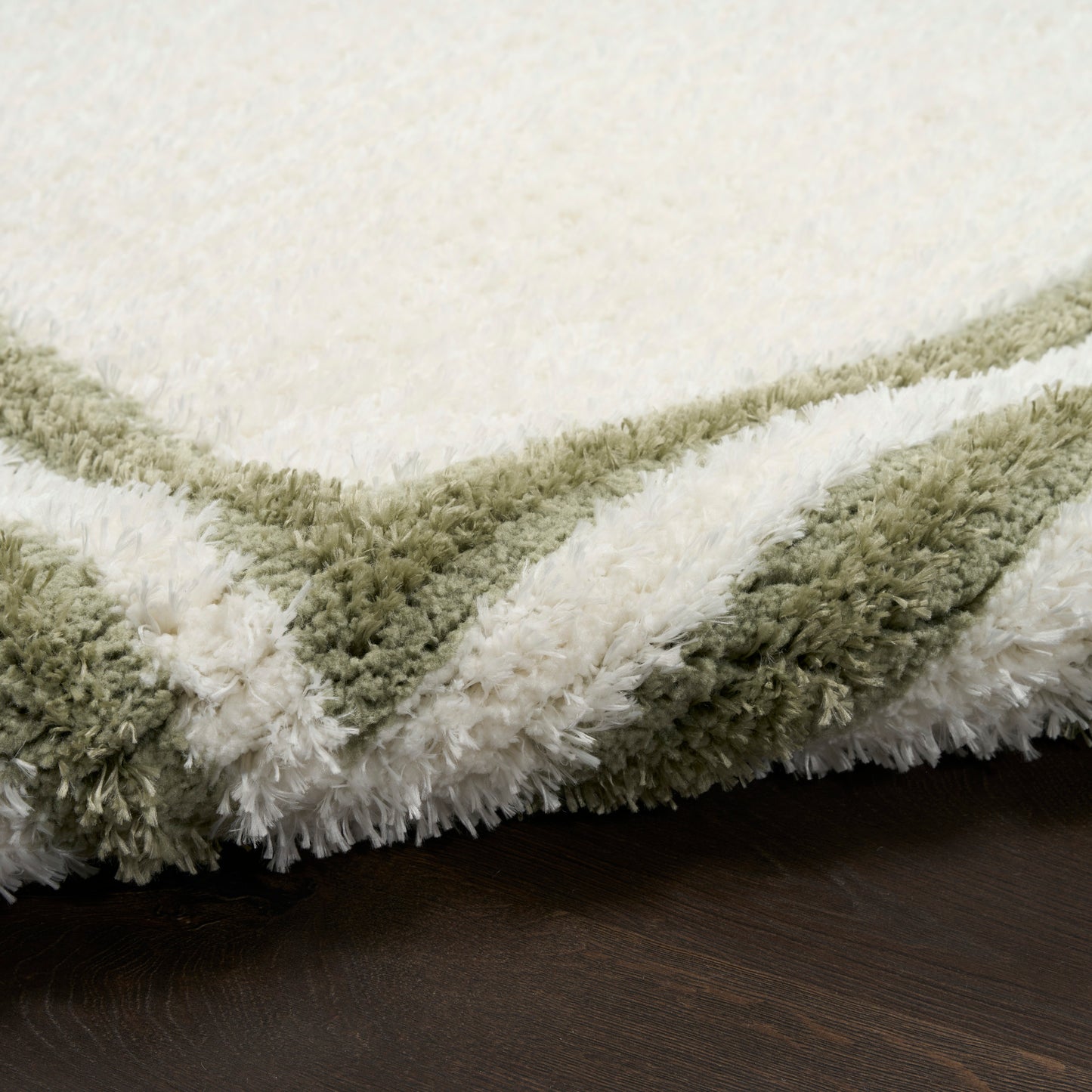 Nourison Home Pacific Shag  Ivory Green  Contemporary