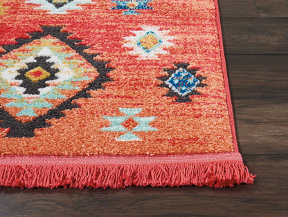 Nourison Home South Western  Red  Transitional