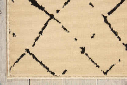 Nourison Home Grafix  Cream Black  Contemporary