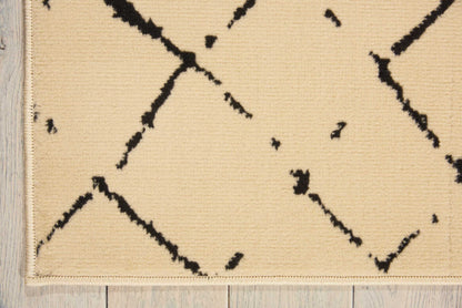 Nourison Home Grafix  Cream Black  Contemporary