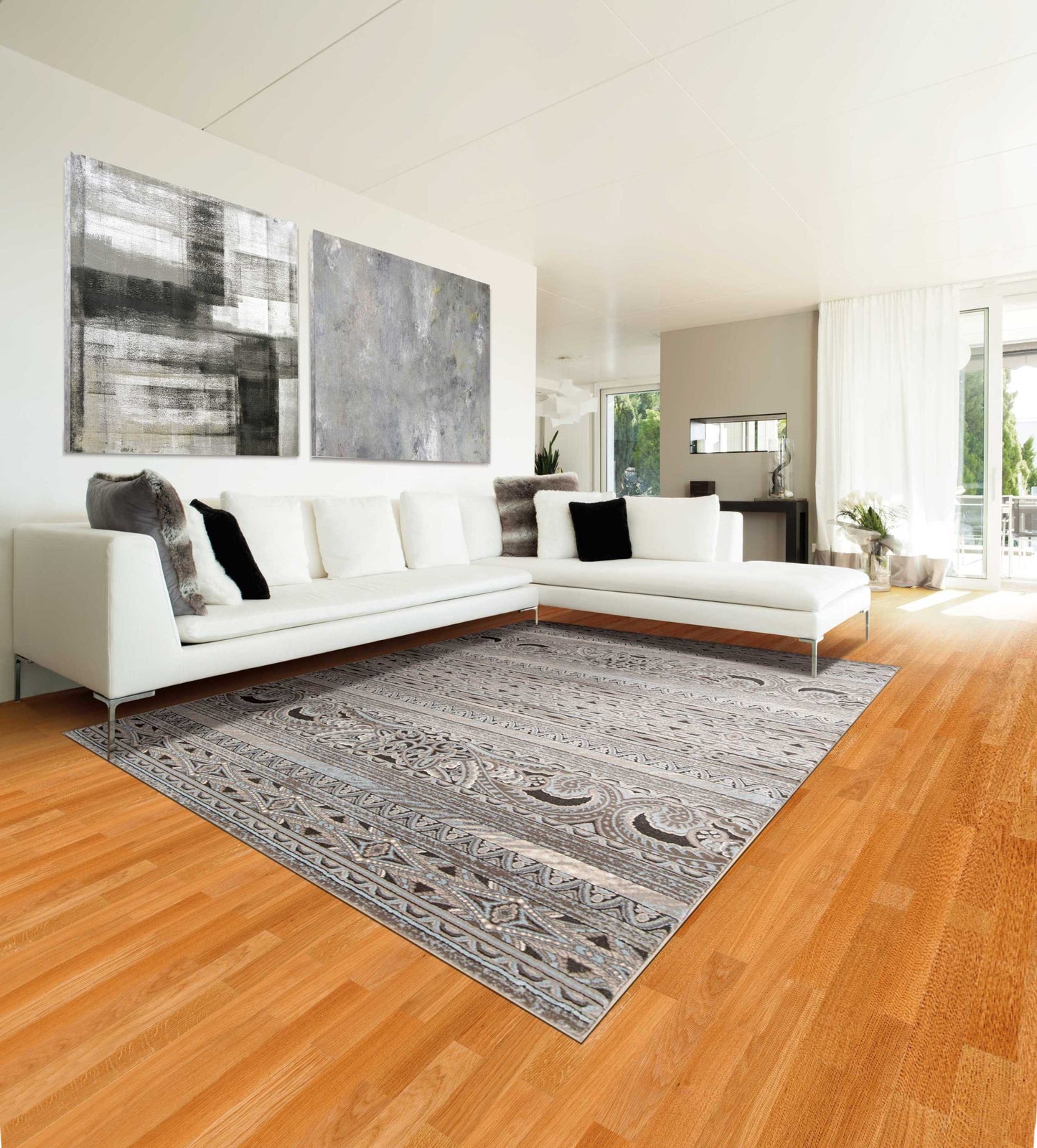 Nourison Home Karma  Stone  Transitional