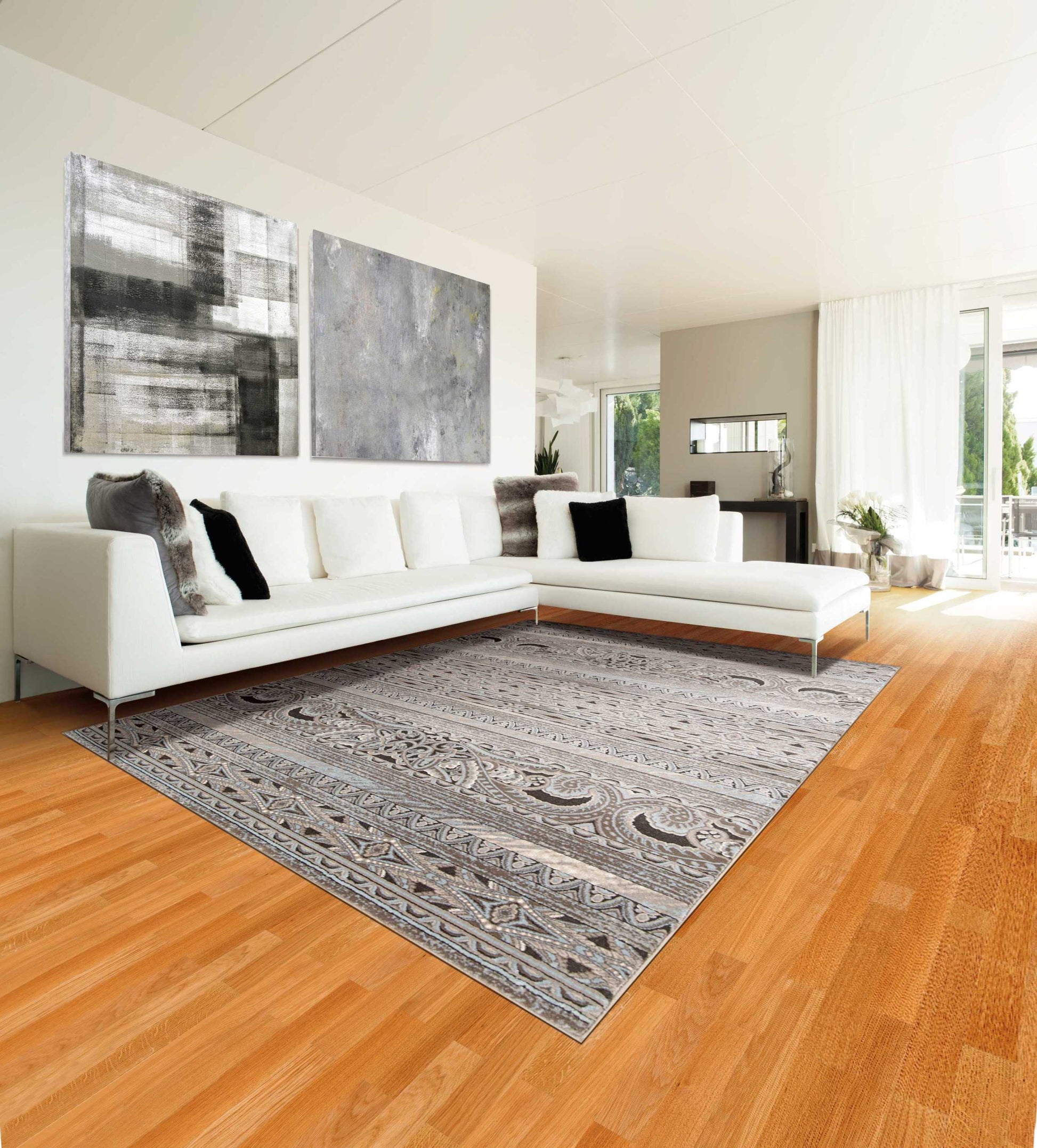Nourison Home Karma  Stone  Transitional