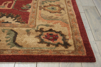 Nourison Home Tahoe  Red  Traditional