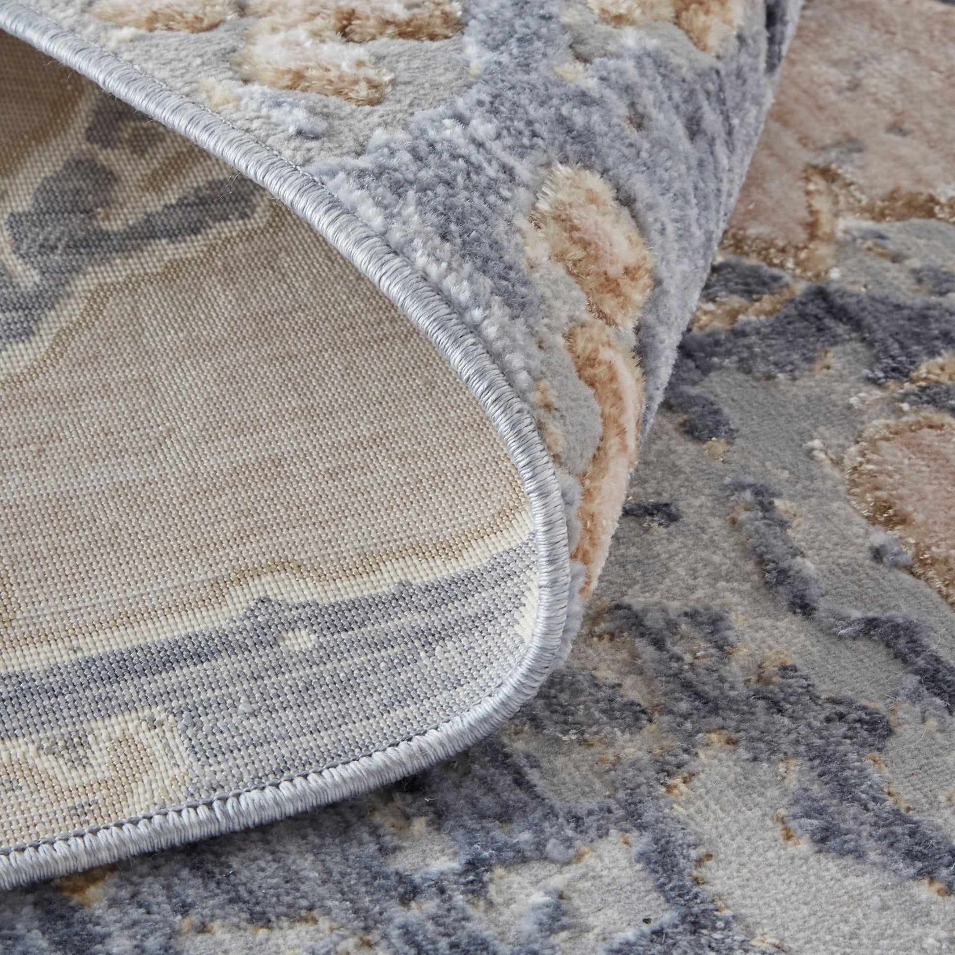 Feizy Laina 39G8F Blue Multi Abstract Machine Woven Rug - Rugs - Feizy - Atlanta Designer Rugs