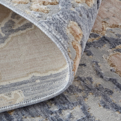 Feizy Laina 39G8F Blue Multi Abstract Machine Woven Rug - Rugs - Feizy - Atlanta Designer Rugs