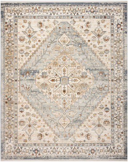 Nourison Home Pardis  Blue Taupe  Traditional