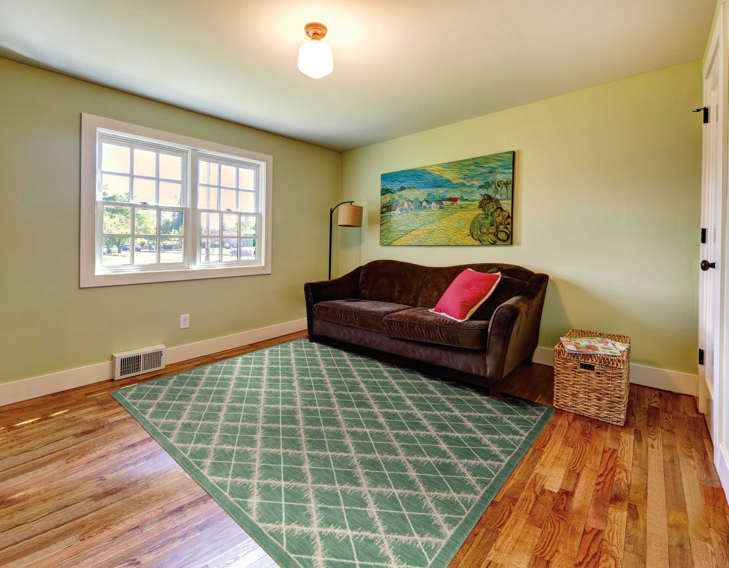 Nourison Home Tranquility  Light Green  Transitional