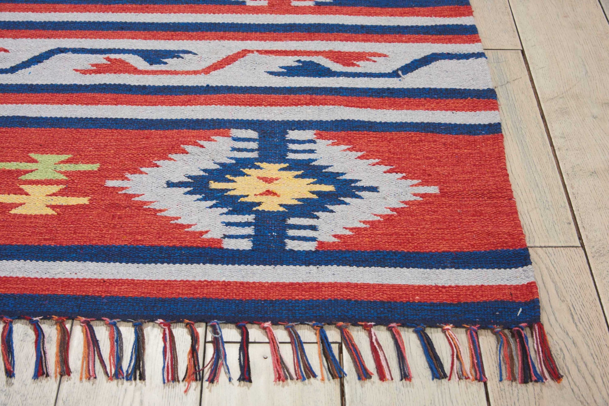 Nourison Home Baja  Blue Red  Transitional
