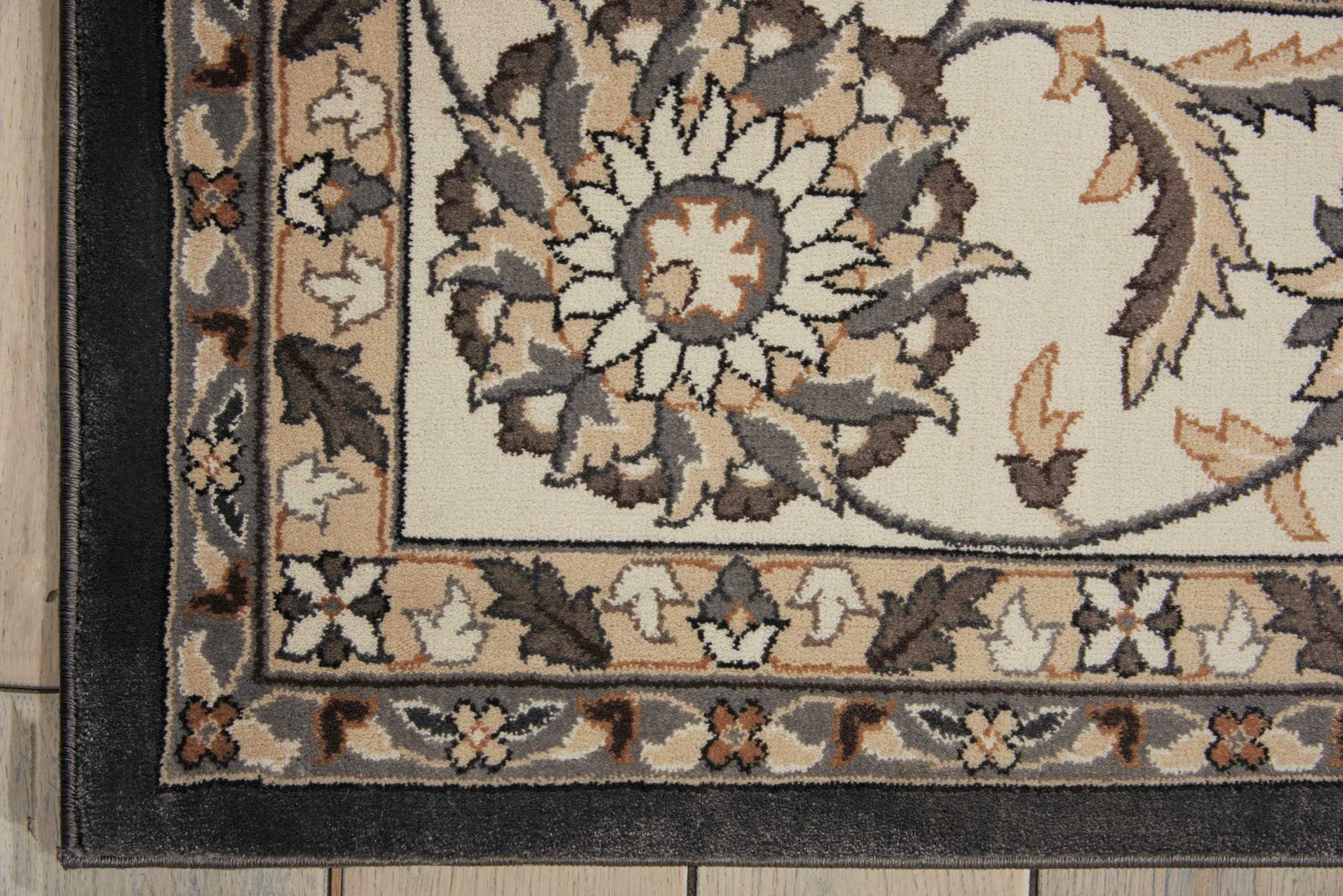 Nourison Home Persian Crown  Charcoal Ivory  Traditional