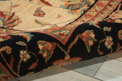 Nourison Home Living Treasures  Ivory Black  Traditional