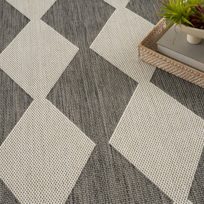 Nourison Home Positano  Charcoal  Contemporary