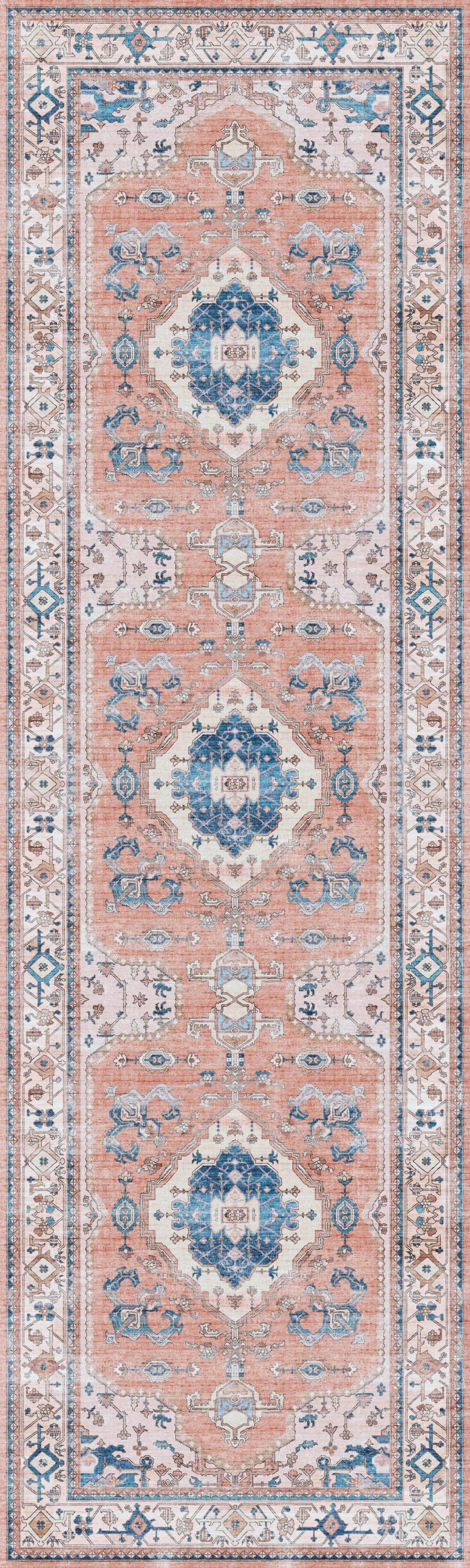 Nourison Home Fulton FUL11 Coral Traditional Power-loomed Rug