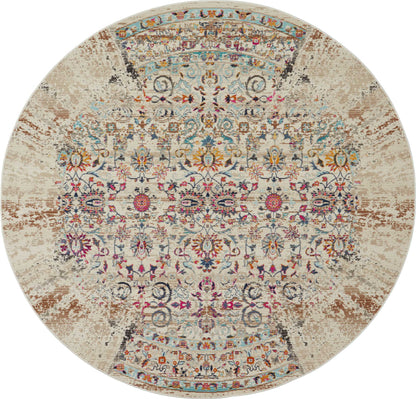 Nourison Home Vintage Kashan VKA02 Ivory Traditional Power-loomed Rug