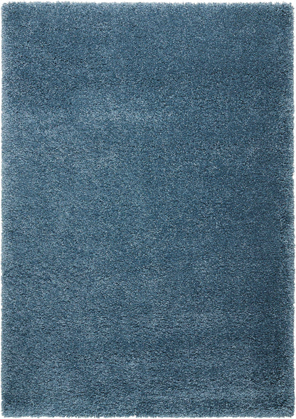 Nourison Home Amore AMOR1 Slate Blue Contemporary Power-loomed Rug