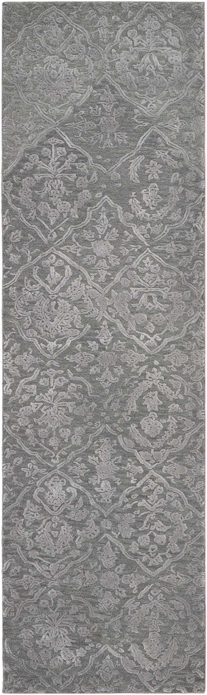 Nourison Home Opaline OPA14 Charcoal Silver Transitional Tufted Rug