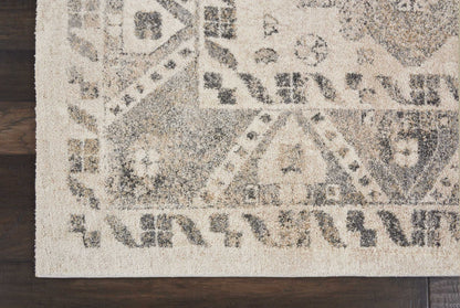 Nourison Home Fusion  Cream Grey  Transitional
