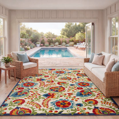 Nourison Home Aloha  Multicolor  Contemporary