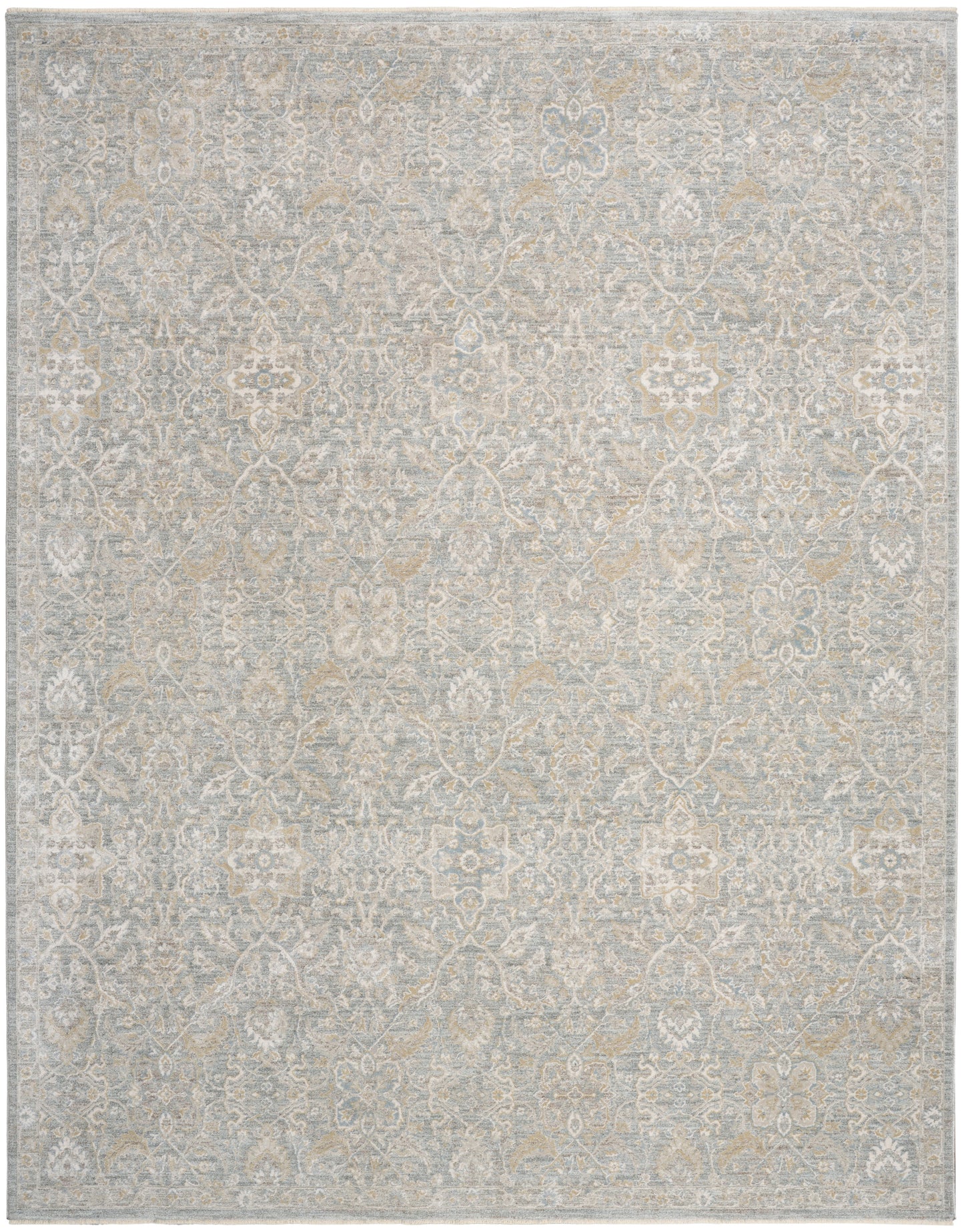 Nourison Home Envy EVV04 Blue Silver Traditional Machine Woven Rug