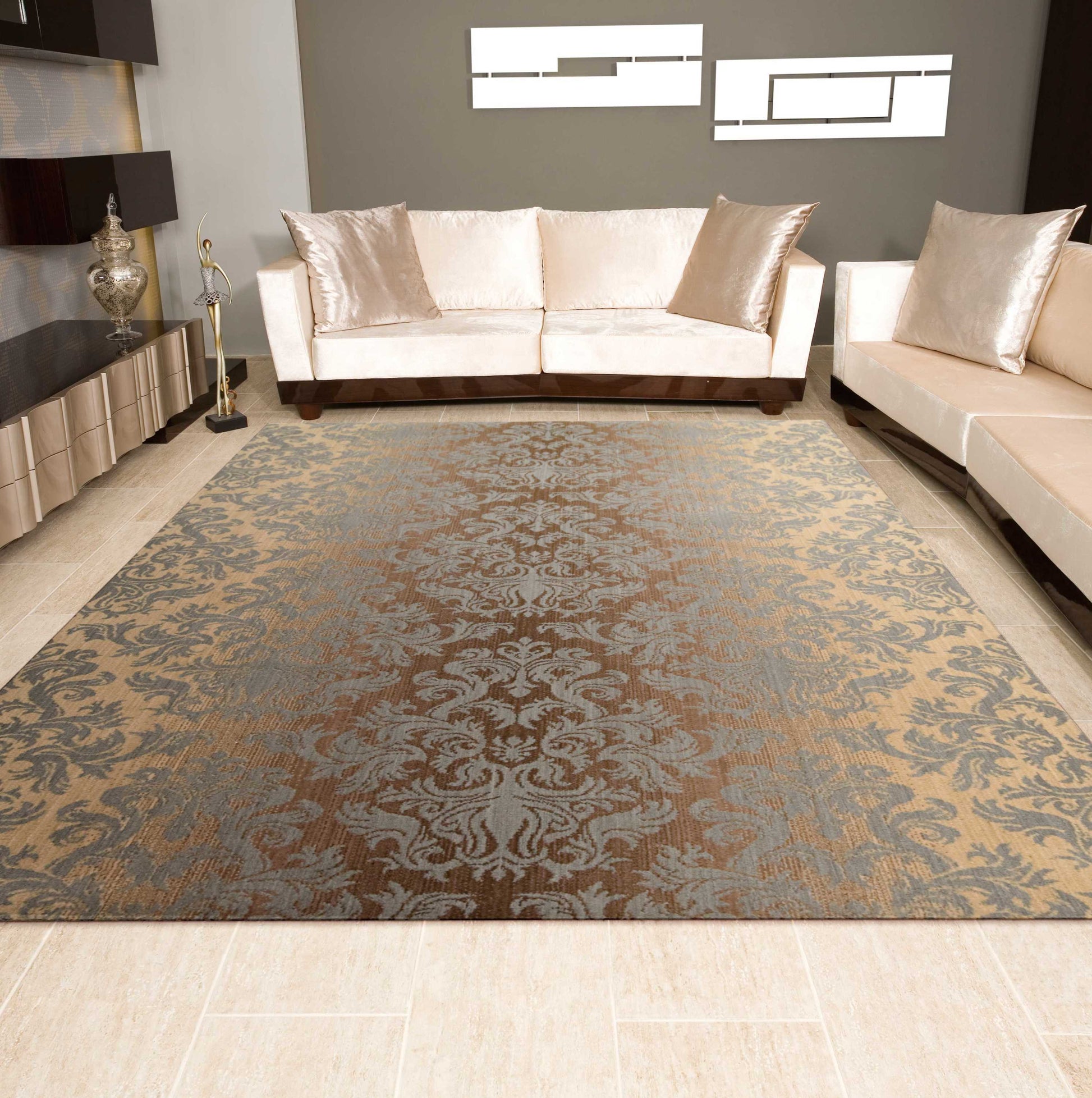 Nourison Home Riviera  Mocha Beige  Transitional