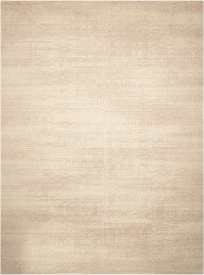 Nourison Home Silk Elements  Bone  Traditional