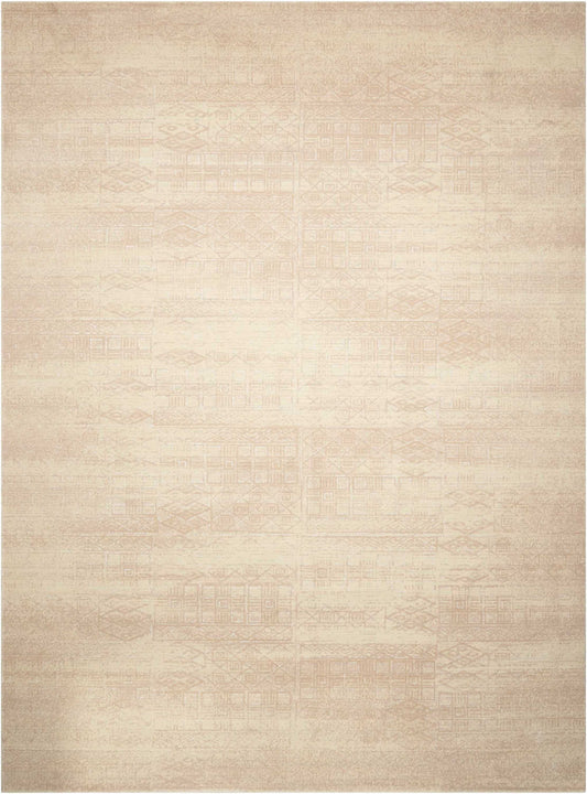 Nourison Home Silk Elements  Bone  Traditional